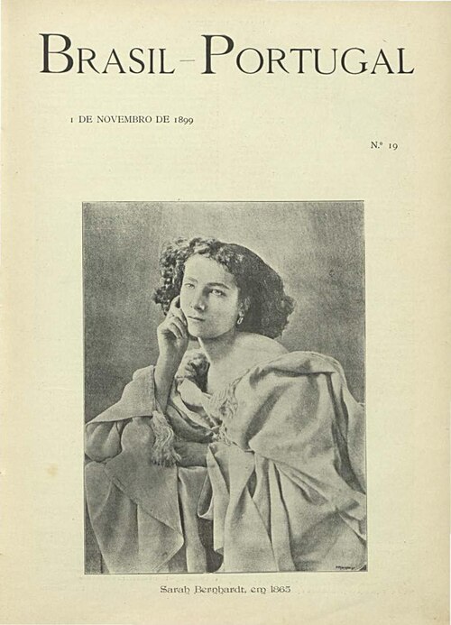 Sarah Bernhardt in 1865