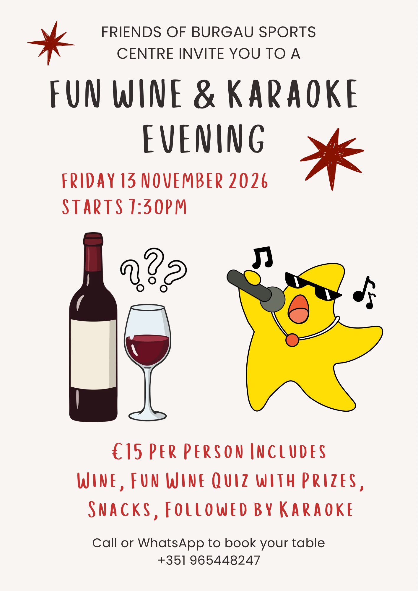 Wine and Karaoke evening