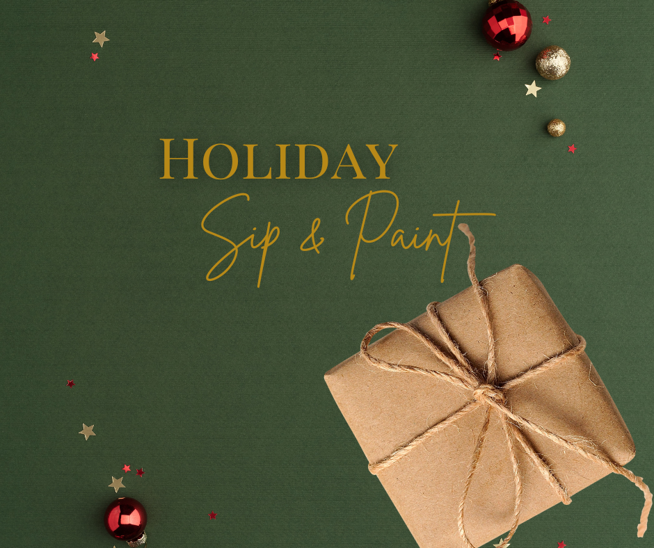 Christmas Sip & Paint – 2h of fun with art, music, drinks and snacks