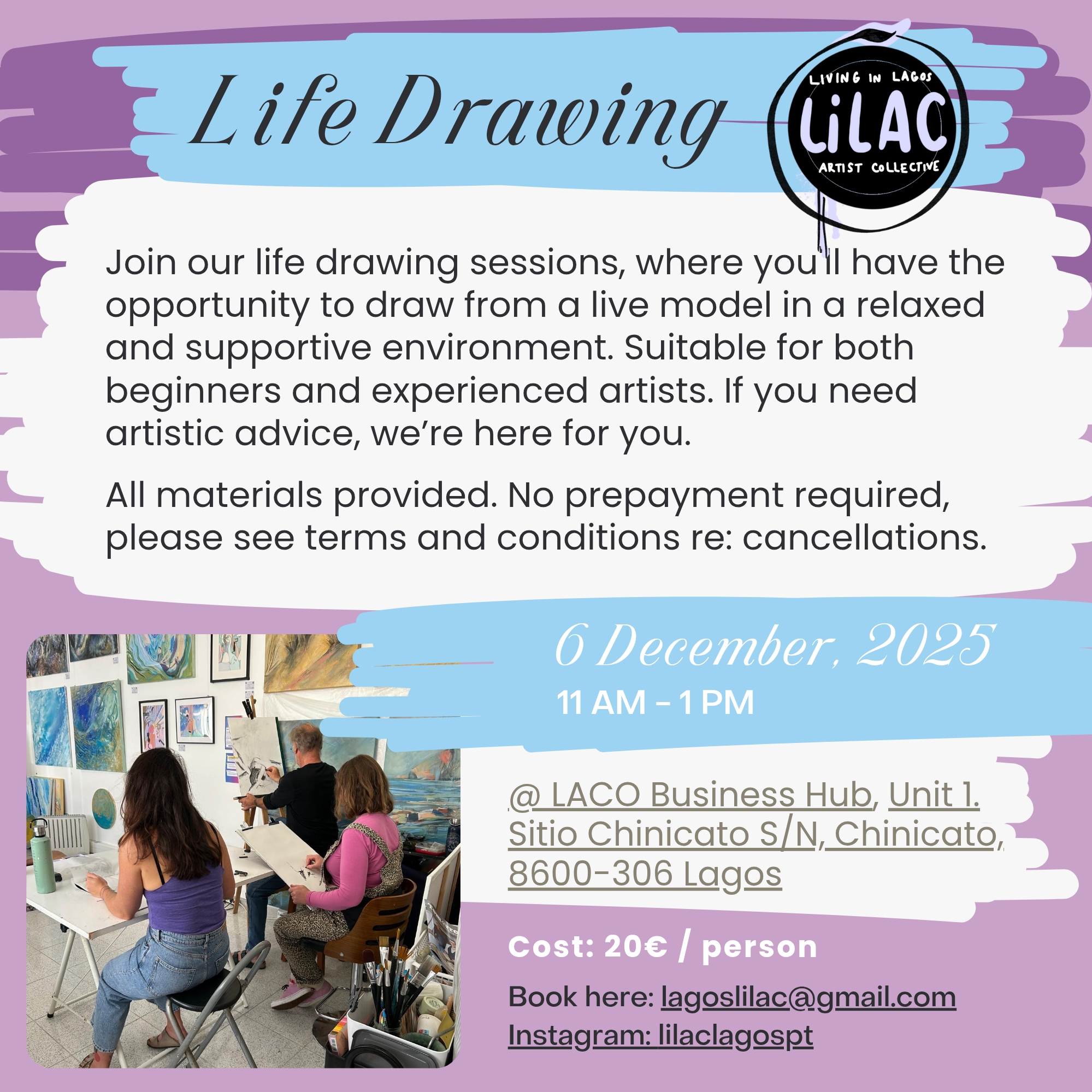 Life Drawing with a model